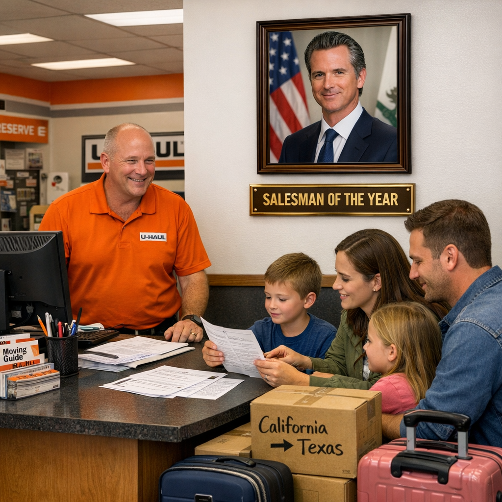 Family moving from California to Texas while planning relocation to the Texas Hill Country